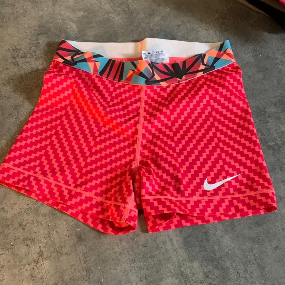 Fun stripped nike pro shorts